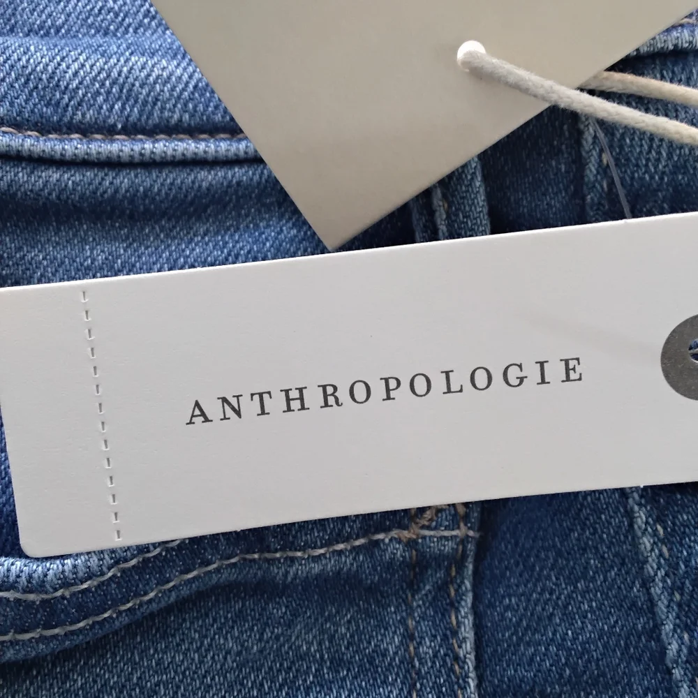 Anthropologie Blue Flare Jeans The Hustler Roller - Picture 6 of 12